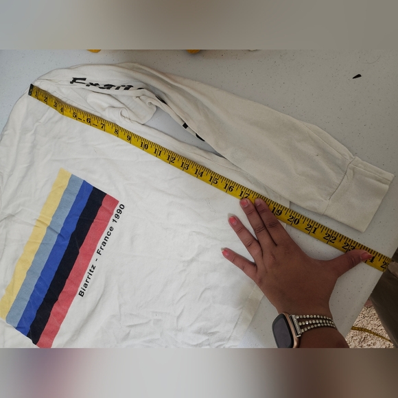 Brandy Melville Long Sleeve Biarritz France Tee - Picture 5 of 7